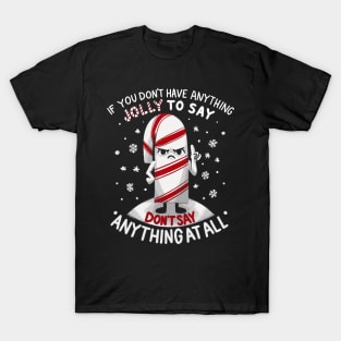 Funny Christmas - Angry Candy Cane T-Shirt